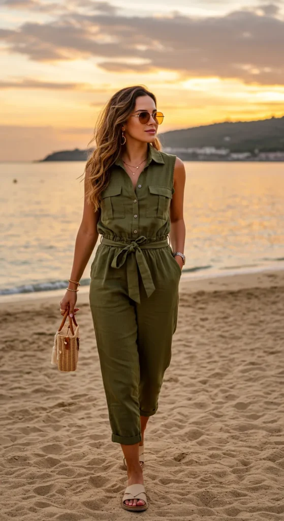 6. Linen Jumpsuit